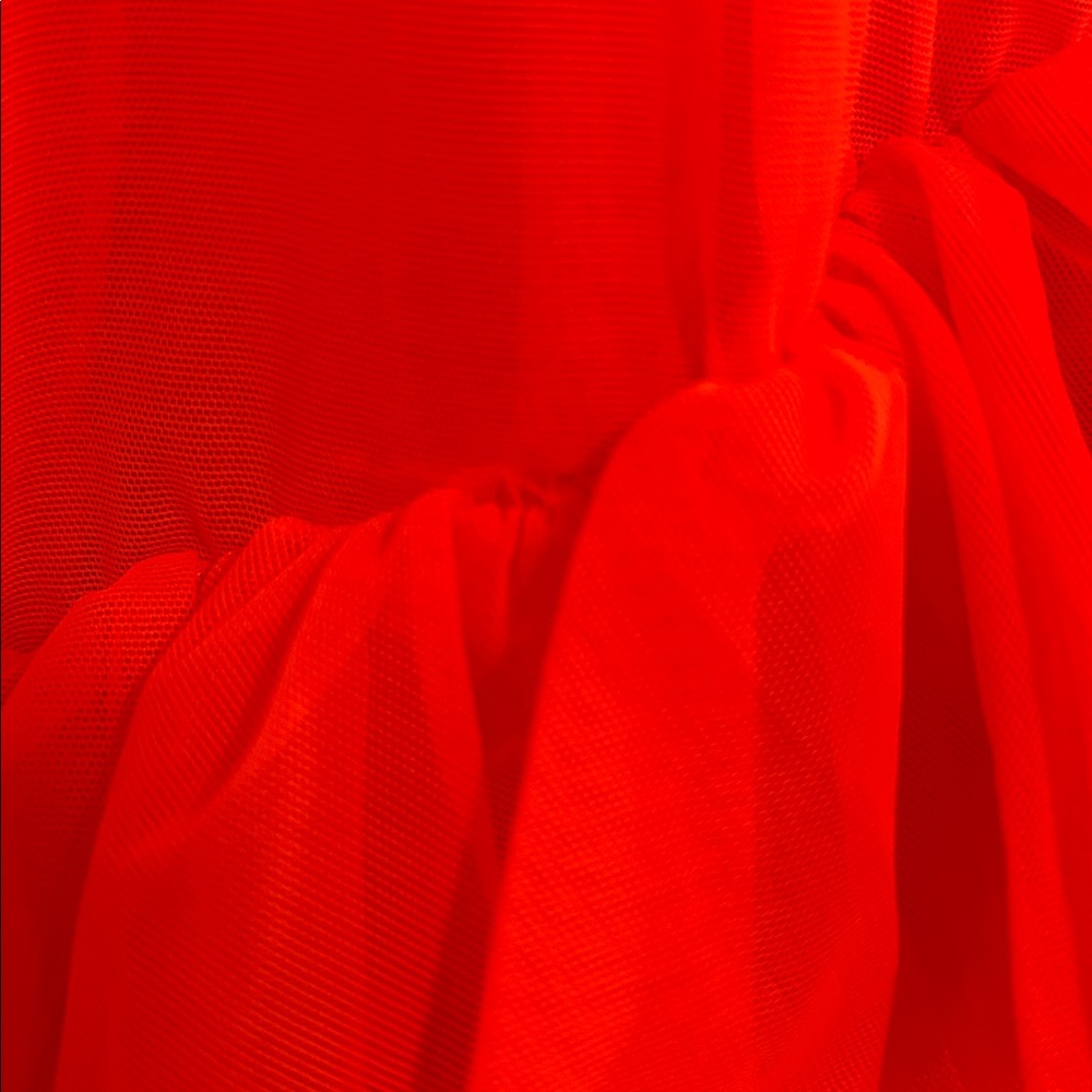 Fashion Nova Ruffled Orange Dress - Needs Work - Picture 5 of 8